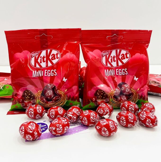 Kitkat Mini-Eggs 117g - Шоколадные яйца КитКат. СРОК ДО 31.12 | КитКат ...