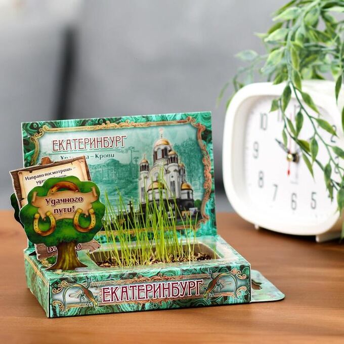 Растущая травка в открытке «Екатеринбург»