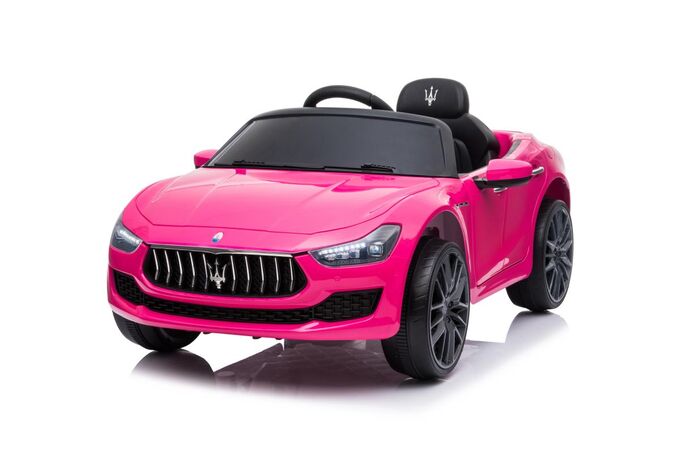 Машина на аккумуляторе для катания детей SL631 (розовая) Maserati