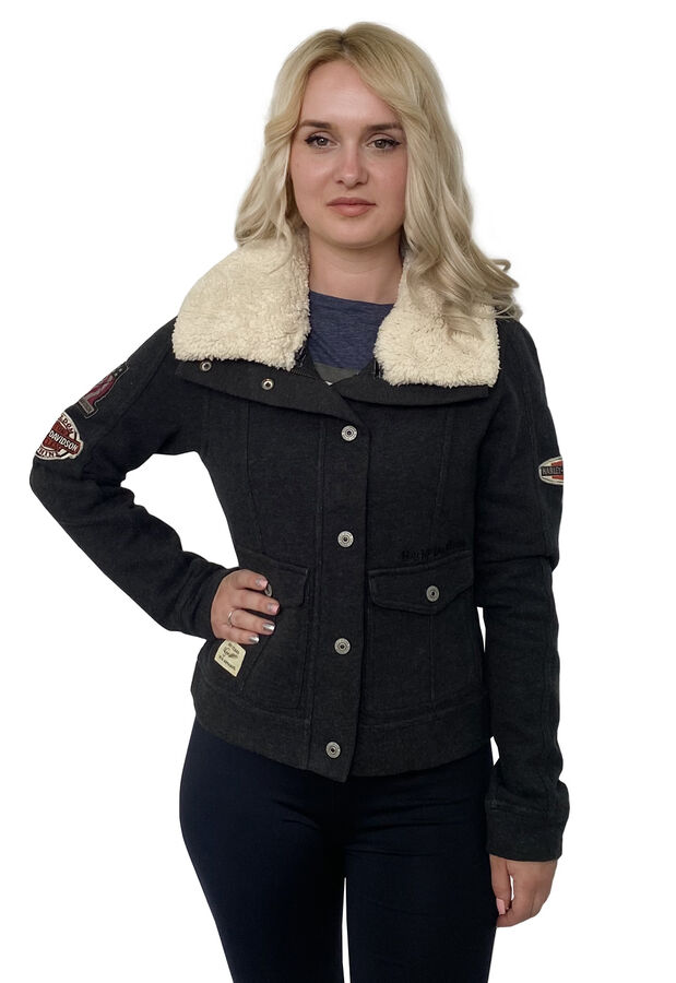 Фирменная женская куртка Harley-Davidson – свежая интерпретация модели «пилот» с мото-характером №1015