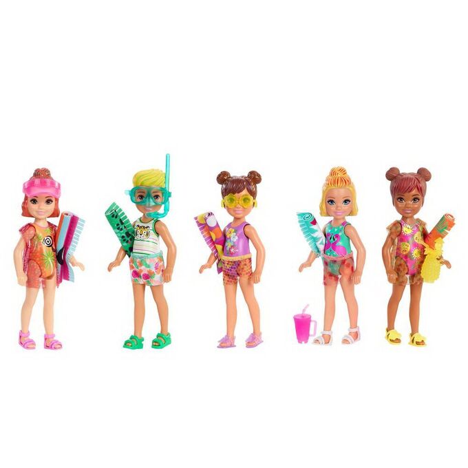 Кукла Mattel Barbie Челси Песок и Солнце в непрозрачной упаковке с сюрпризами4