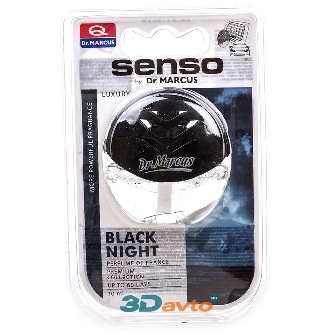Ароматизатор на дефлектор DR. MARCUS SENSO Luxury Black Night (Черная ночь)