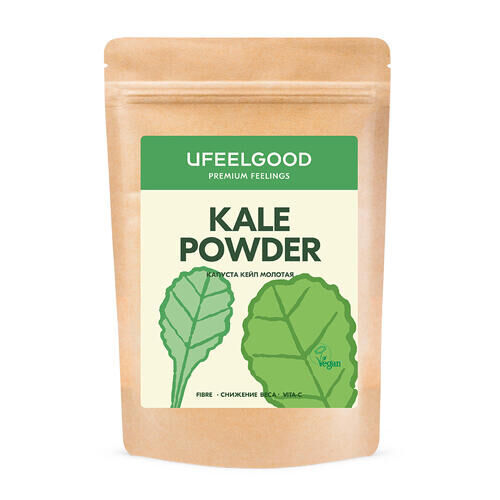 Органическая молотая капуста кейл Organic Kale Powder Ufeelgood