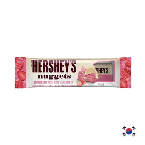 Hershey's Hersheys Nuggets Strawberry 28g - Порционный шоколад Herheys с клубникой