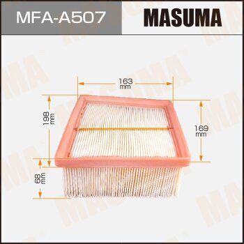 Воздушный фильтр MASUMA LHD FORD/ FIESTA/ V1200,V1400,V1600 08- (1/20) MFA-A507