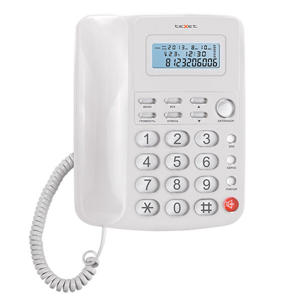 Polaris Телефон teXet TX-250 белый