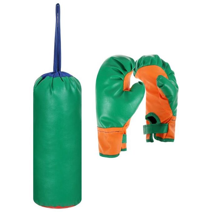 СИМА-ЛЕНД Набор для бокса детский №1 IDEAL, перчатки+груша, цвета микс
