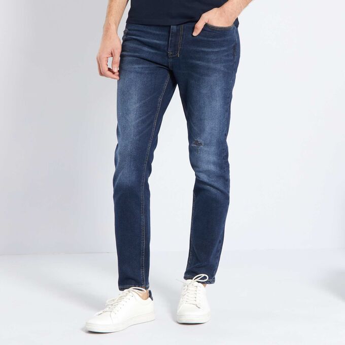 Узкие джинсы Eco-conception из хлопка - голубой