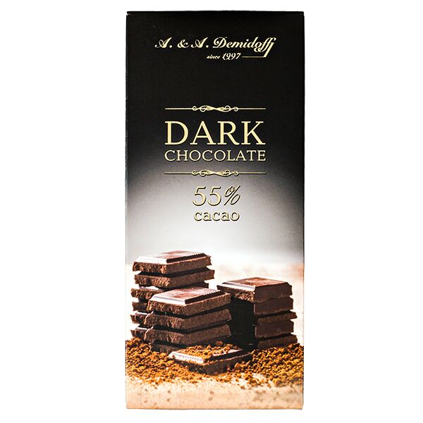 Шоколад A&amp;A Demidoff DARK 55% 100 г 1 уп.х 12 шт.