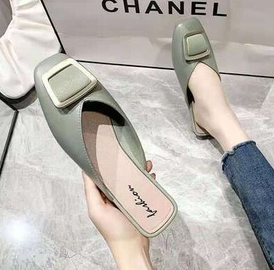 Мюли, зеленый