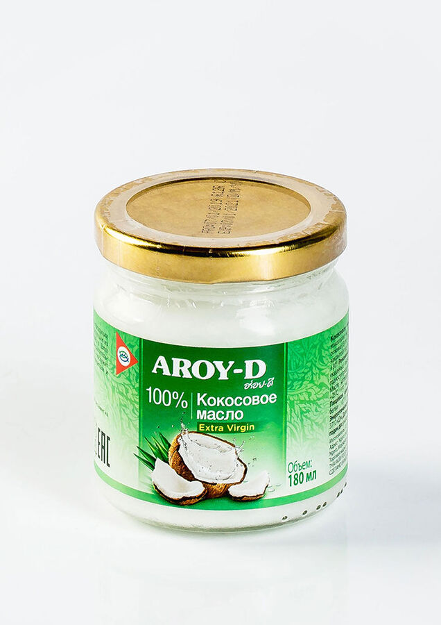 aroy-d Масло Кокосовое 100% extra virgin, 180мл