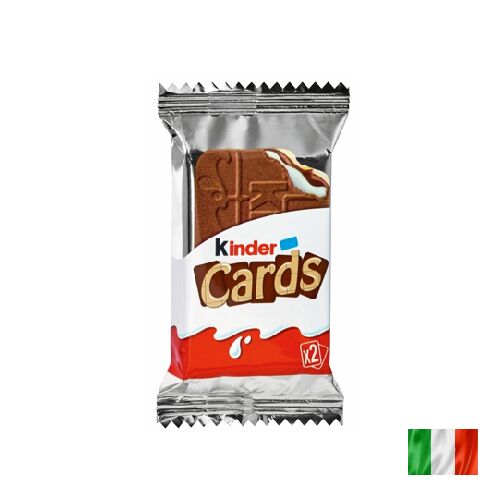Kinder Cards 25.6g - Вафельки Киндер с шоколадно-сливочной начинкой