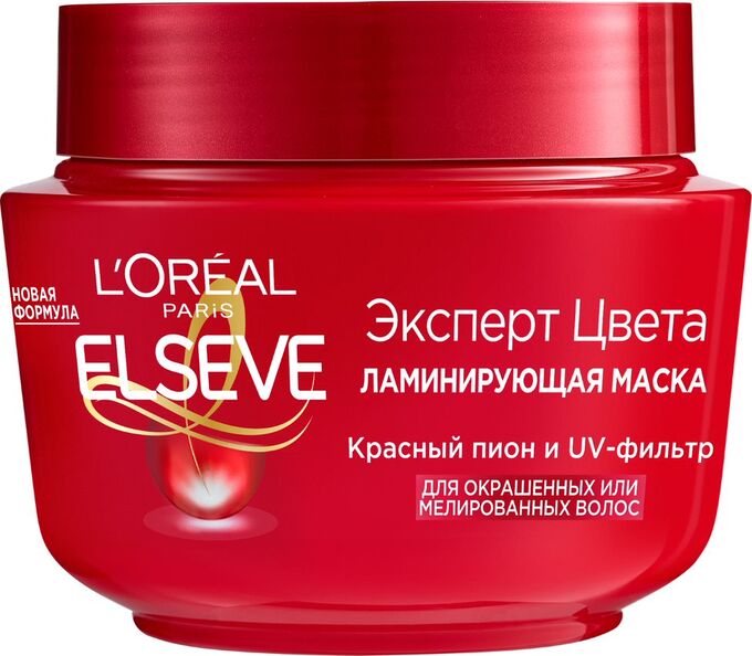 Loreal Paris Elseve Маска для волос &quot;Эльсев, Эксперт Цвета&quot;, для окрашенных и мелированных волос, 300 мл