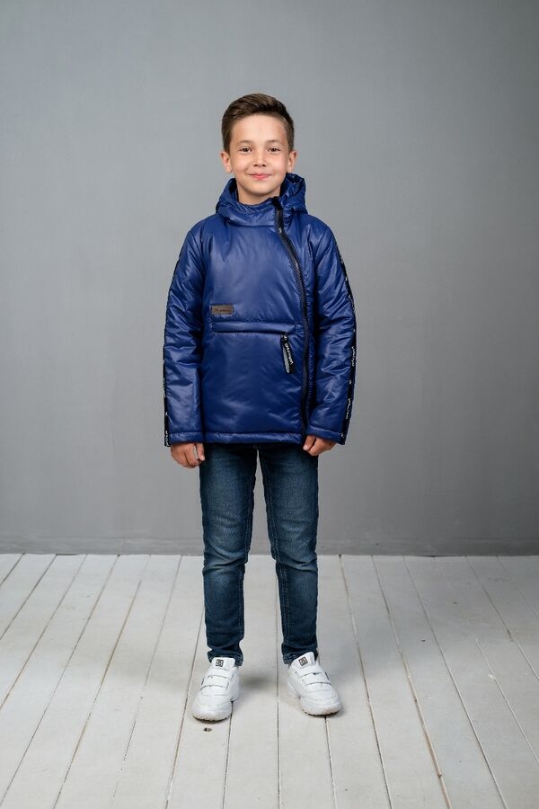 yollochka Куртка-анорак для мальчика синий