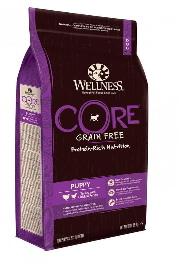 Озон корм для мелких собак. Корм для щенков Wellness Core 16 кг. Корм Core Wellness для собак производитель. Корм Core Wellness для собак мелких пород. Корм для щенков Wellness беззерновой.