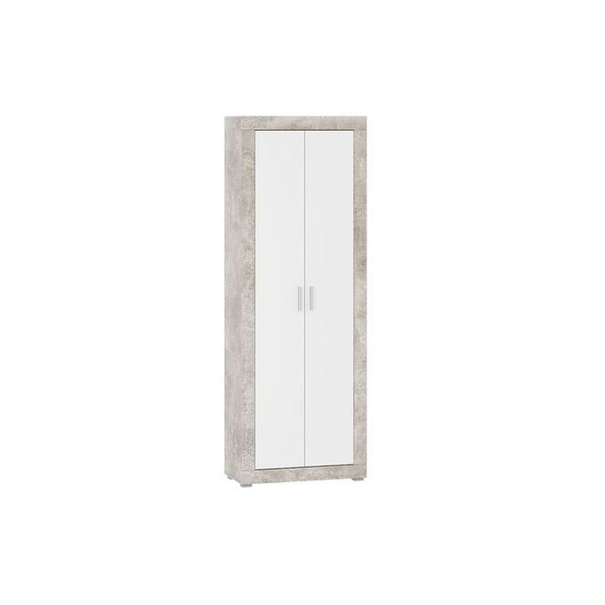 Шкаф для одежды Монтана ШК80, 762х370х2130, Atelier/Белый глянец