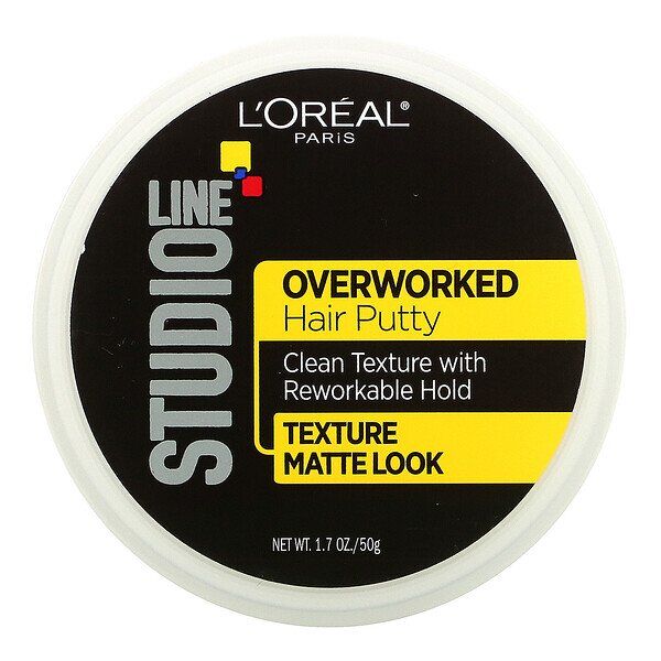 L&#039;Oreal, Studio Line, Overworked Hair Putty, 1.7 oz (50 g)