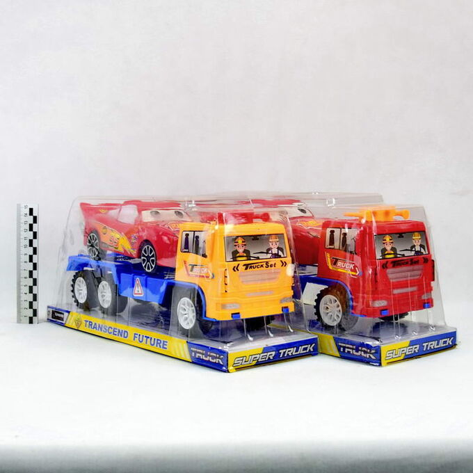 Truck Super Full-Speed набор (грузовик+машина Cars)(пластик)(№555-40A)(35см)