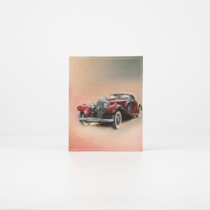 Обложка для автодокументов, цвет красный, «Red Car»