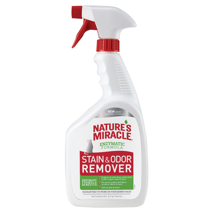 NATURE’S MIRACLE NM уничтожитель пятен и запахов от кошек Remover Spray спрей 945 мл (замена 5969446)