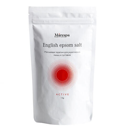 Соль для ванны &quot;English epsom salt&quot; с натуральным эфирным маслом розмарина и мяты Marespa, 4 кг