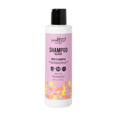 PuroBio Cosmetics Gentle shampoo Мягкий шампунь 200 мл.