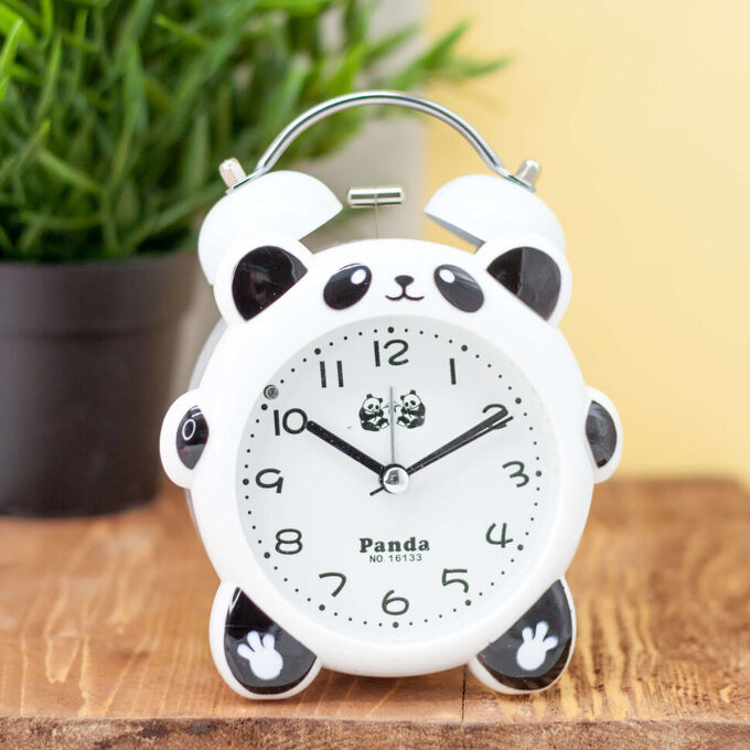 Часы-будильник &quot;Panda&quot;, white