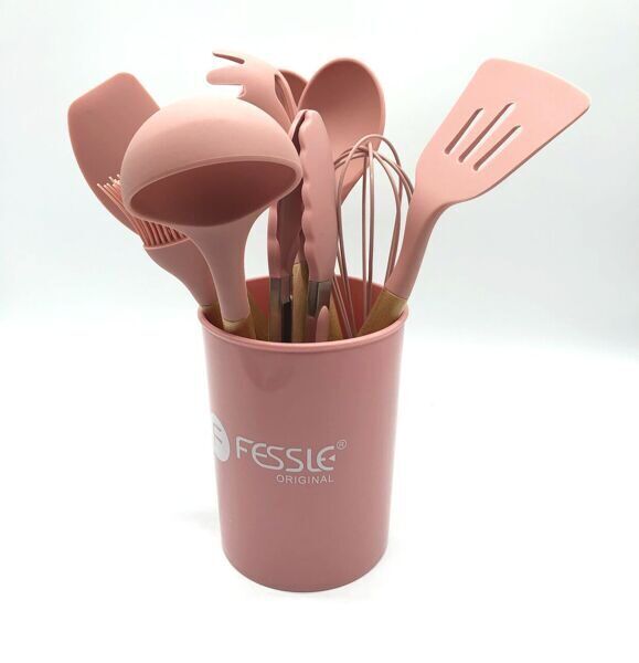 Набор кухонных принадлежностей FESSLE, 10 предметов, розовый