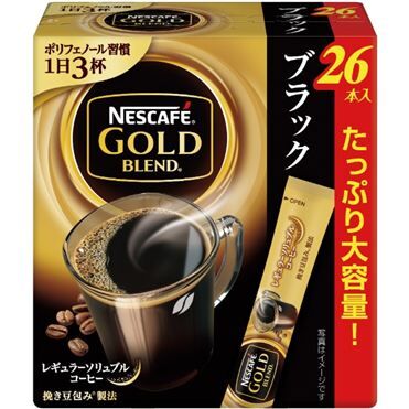 Стик Nestle Nescafe Gold Blend Stick, черный