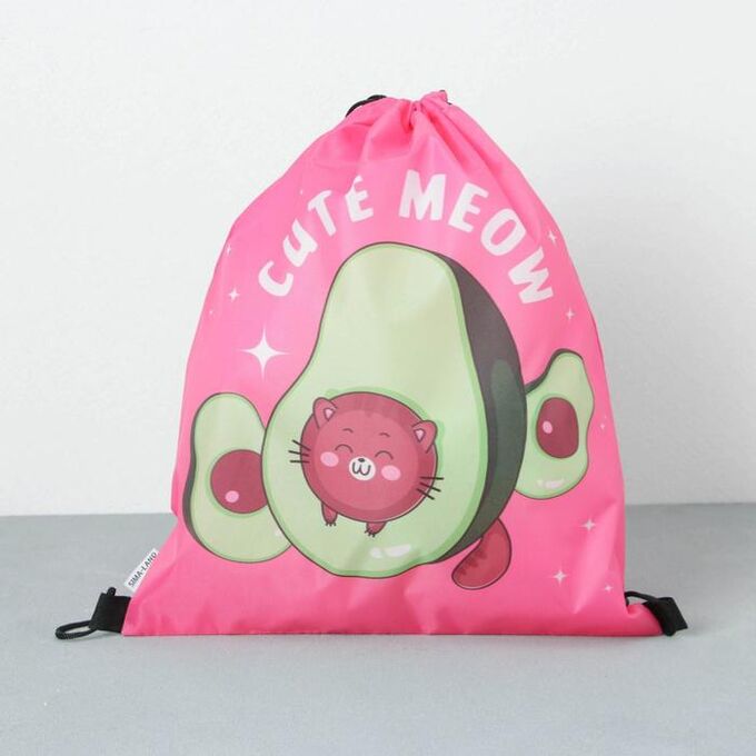 Болоневая сумка для обуви Cute meow, 33х43х0,5 см