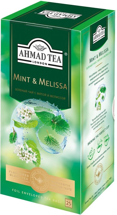 Ahmad TEA Чай Зеленый Мята-Мелисса Ахмад 25пак