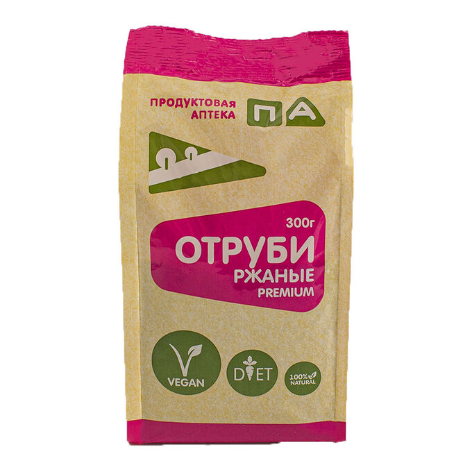Отруби Ржаные &quot;Premium&quot; &quot;Продуктовая Аптека&quot; 300г