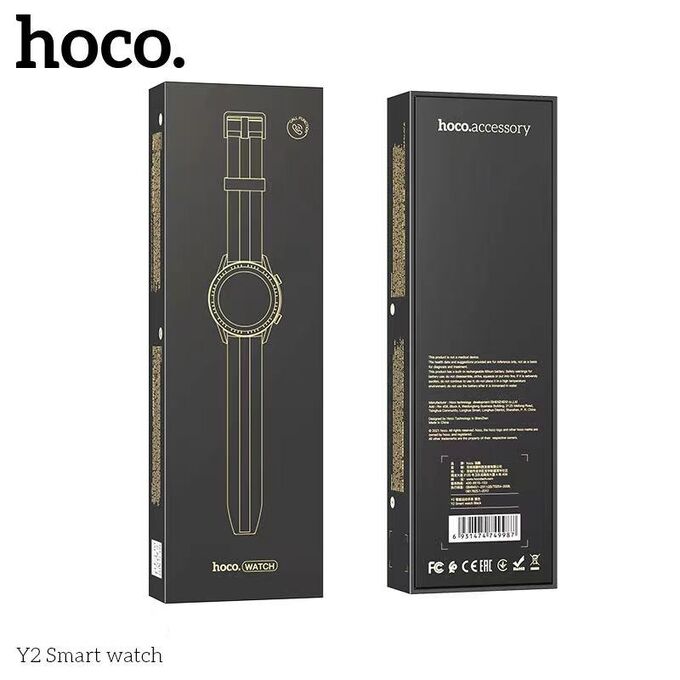Cмарт часы умные часы Hoco Y2 Sport Black