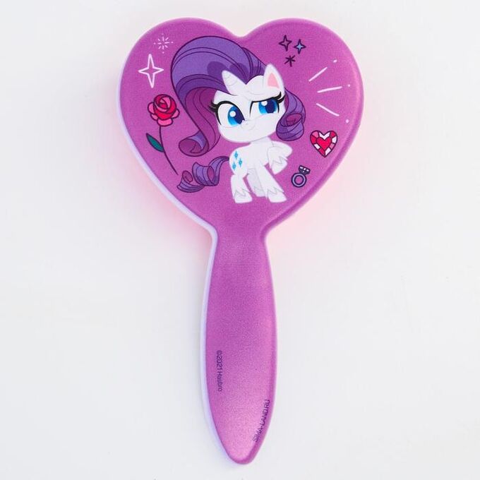 Hasbro Расческа массажная в форме сердца &quot;Рарити&quot;, My Little Pony