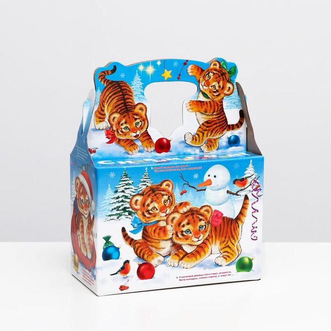 Подарочная коробка &quot;Малыши тигрята&quot;, 23 х 17 х 11,5 см