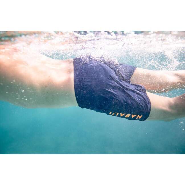 DECATHLON / Плавки-шорты мужские темно-сине-оранжевые Swimshort 100 Basic  NABAIJI | Плавание. Спортивные женские костюмы