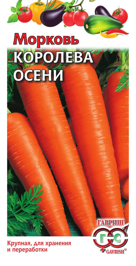 Морковь Королева Осени позднеспелая ХИТ 2гр Гавриш/ЦВ