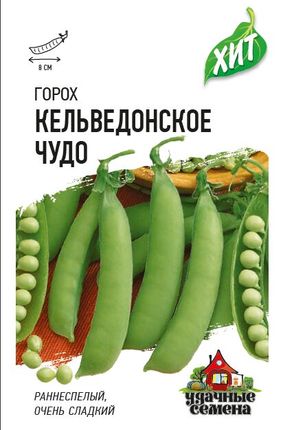 Горох Кельведонское Чудо лущильный, раннеспелый ХИТ 6гр Гавриш/ЦВ 1/10