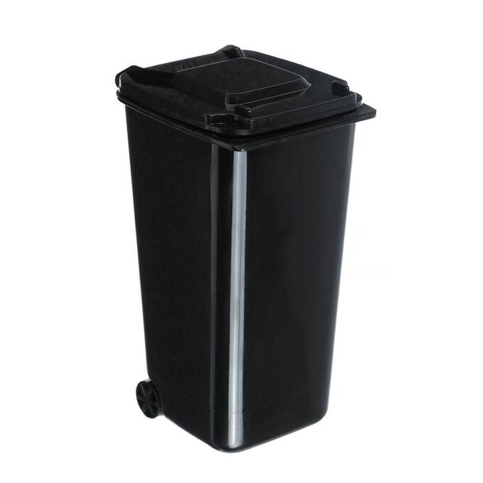 СИМА-ЛЕНД Контейнер под мелкий мусор, 8x10x15.5 см, черный