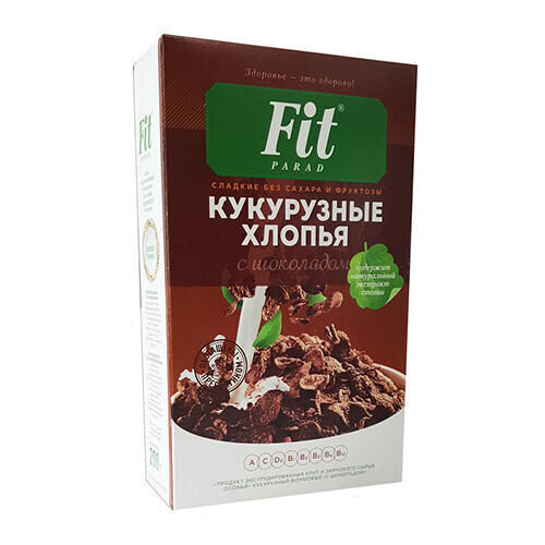 FitParad Хлопья кукурузные с шоколадом Fit Parad