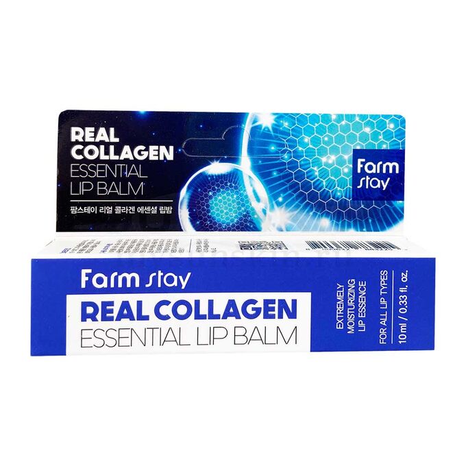 Farm Stay Увлажняющий бальзам для губ с коллагеном Real Collagen Essential Lip Balm