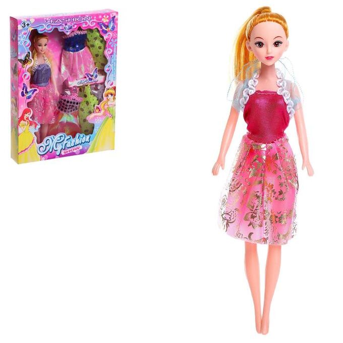 Кукла-модель «Даша» с набором платьев, МИКС