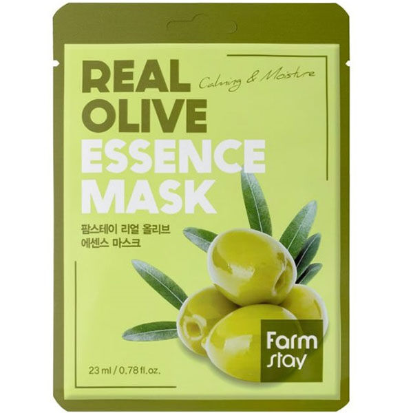 Farm Stay KR/ FarmStay Real Essence Mask Маска-салфетка ОЛИВА, 23мл