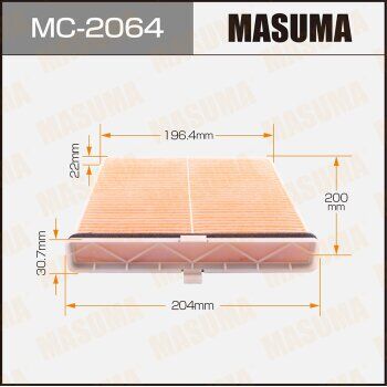 Салонный фильтр AC-408E MASUMA (1/40)