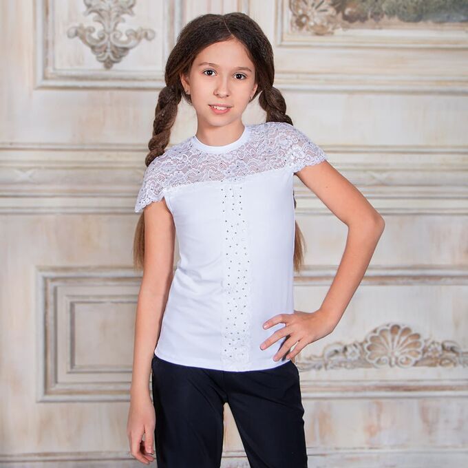 Блузка для девочки короткий рукав Соль&amp;Перец арт.SP9313