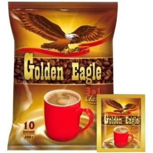 Tora Bika Растворимый кофейный напиток 3 в 1 &quot;Golden Eagle Classic&quot; (1 шт)