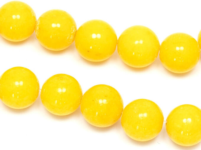 Буcина Нефрит желтая. 10 мм
