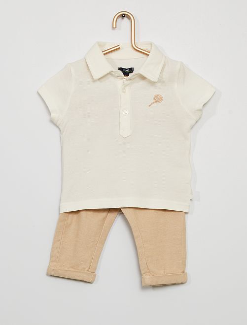 Комплект из рубашки-поло и брюк Eco-conception