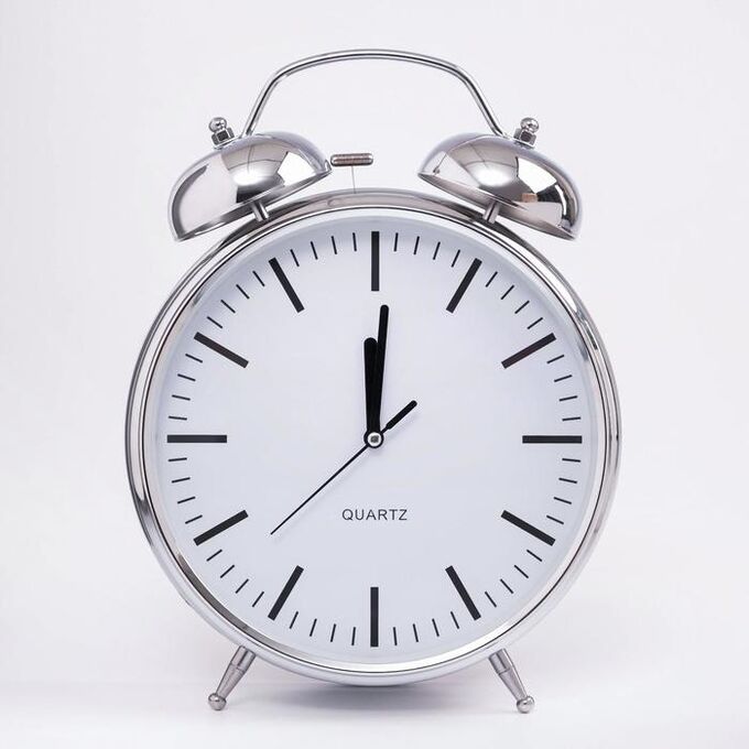 СИМА-ЛЕНД Часы - будильник настольные &quot;Классика&quot;, с подвесом, дискретный ход, d-20 см, 32 х 23 см, 2АА