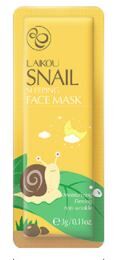 LAIKOU SNAIL SLEEPING FACE MASK Ночная маска для лица с улиточным секретом, 3г